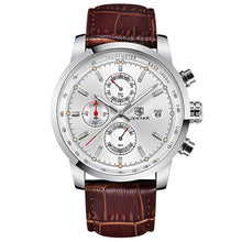 Benyar Leather Waterproof Quartz Watch