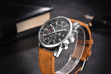 Benyar Leather Waterproof Quartz Watch