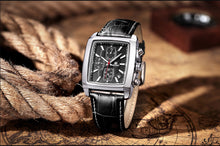 Chronograph Leather Watch