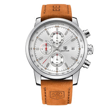 Benyar Leather Waterproof Quartz Watch